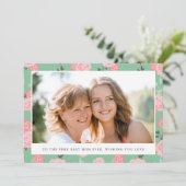 ヴィンテージフローラフォトマザーのデイカード カード (スタンド正面)