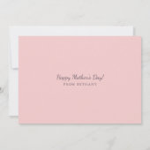 ヴィンテージフローラフォトマザーのデイカード カード (裏面)