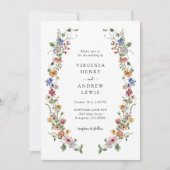 ヴィンテージフローラフォト結婚式招待状 招待状 (正面)
