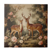 ヴィンテージフローラフォレストディアー タイル (正面)