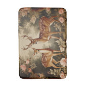 ヴィンテージフローラフォレストディアー バスマット (正面縦)