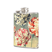 ヴィンテージフローラフラスコ フラスク (左)