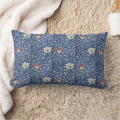 ヴィンテージフローラフラワーズウィリアムモリスメドウェイ ランバークッション (ブランケット)