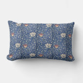 ヴィンテージフローラフラワーズウィリアムモリスメドウェイ ランバークッション (正面)