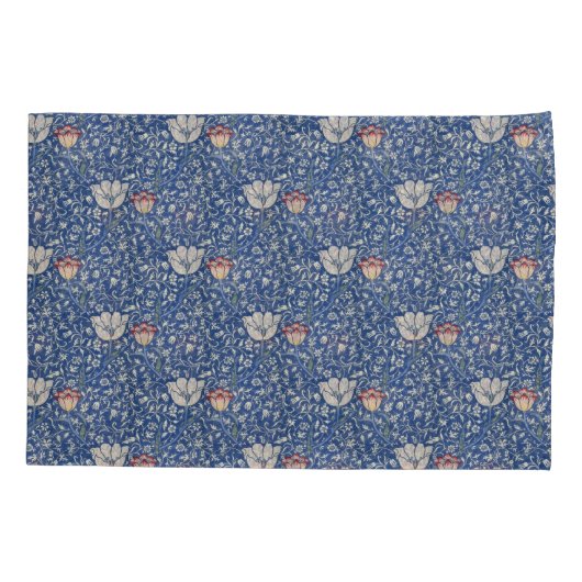 ヴィンテージフローラフラワーズウィリアムモリスメドウェイ 枕カバー (裏面-左)