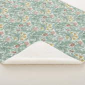 ヴィンテージフローラフラワーズウィリアムモリスレスター シェルパブランケット (3/4)