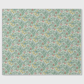 ヴィンテージフローラフラワーズウィリアムモリスレスター ラッピングペーパー (フラット)