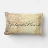 ヴィンテージフローラフランスのカントリーグランジコジ ランバークッション (正面)