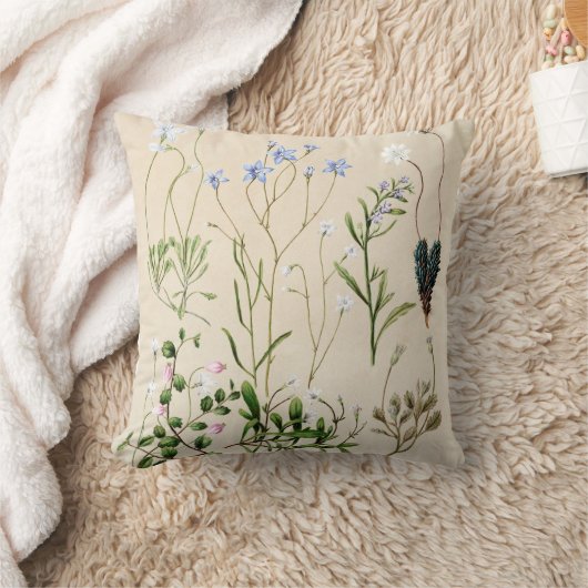 ヴィンテージフローラフランスの植物農場用枕 クッション (ブランケット)
