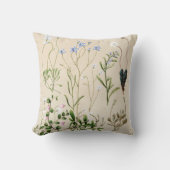 ヴィンテージフローラフランスの植物農場用枕 クッション (正面)