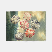 ヴィンテージフローラフリースブランケット フリースブランケット (正面(横))