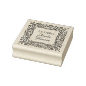 ヴィンテージフローラフレカスタムームEx Libris Libraryブック ラバースタンプ (スタンプ)