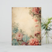 ヴィンテージフローラフレームスクラップブック紙 (スタンド正面)
