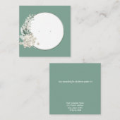 ヴィンテージフローラフレームスタッドイヤリングディスプレイカード 予約カード (正面/裏面)