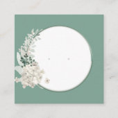 ヴィンテージフローラフレームスタッドイヤリングディスプレイカード 予約カード (正面)