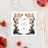 ヴィンテージフローラフレームハローウィンパーティ スタンダードカクテルナプキン (インサイチュ)