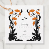 ヴィンテージフローラフレームハローウィンパーティ フェイバータグ (正面)