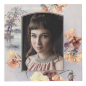 ヴィンテージフローラフレームフォトキューブ フォトキューブ (右)