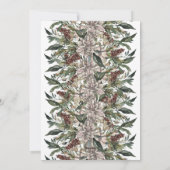 ヴィンテージフローラフレームホリデークリスマスフォトカード シーズンカード (裏面)