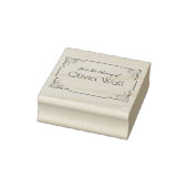 ヴィンテージフローラフレーム蔵書票Ex Libris Bookish ラバースタンプ (スタンプ)