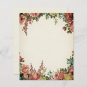 ヴィンテージフローラフレーム (正面/裏面)