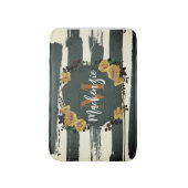 ヴィンテージフローラフレーム バスマット (正面縦)