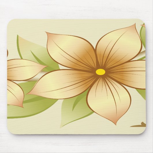 ヴィンテージフローラフレーム マウスパッド (正面)
