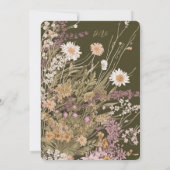 ヴィンテージフローラフレーム 招待状 (裏面)