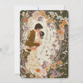 ヴィンテージフローラフレーム 招待状 (裏面)