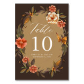 ヴィンテージフローラフレ結婚ーム テーブルナンバー (裏面)