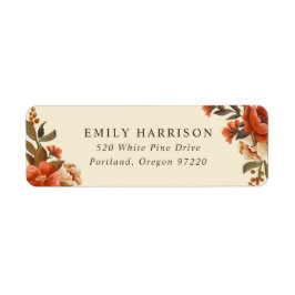 ヴィンテージフローラブケッツ差出人住所 ラベル