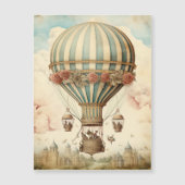 ヴィンテージフローラブストライプルー熱気球 (正面)