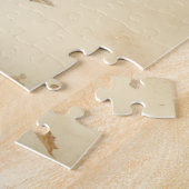 ヴィンテージフローラブストライプルー熱気球 ジグソーパズル (側面)