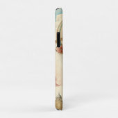 ヴィンテージフローラブストライプルー熱気球 Case-Mate iPhoneケース (裏面/右)