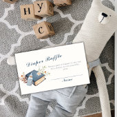 ヴィンテージフローラブックおむつラッフルベビーシャワー エンクロージャーカード