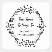 ヴィンテージフローラブッククラブモノグラムブックリターン スクエアシール (正面)