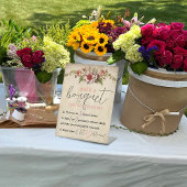 ヴィンテージフローラブックブライダルシャワーフラワーバー2 台座サイン