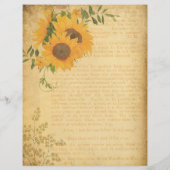 ヴィンテージフローラブックページスクラップブック紙 (裏面)