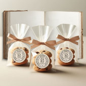 ヴィンテージフローラブックボウライブラリーカードベビーシャワー ラウンドシール