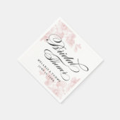 ヴィンテージフローラブライダルシャワーナプキン スタンダードカクテルナプキン (角)