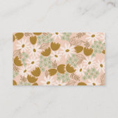 ヴィンテージフローラブライダルシャワー招待状の挿入 名刺 (裏面)