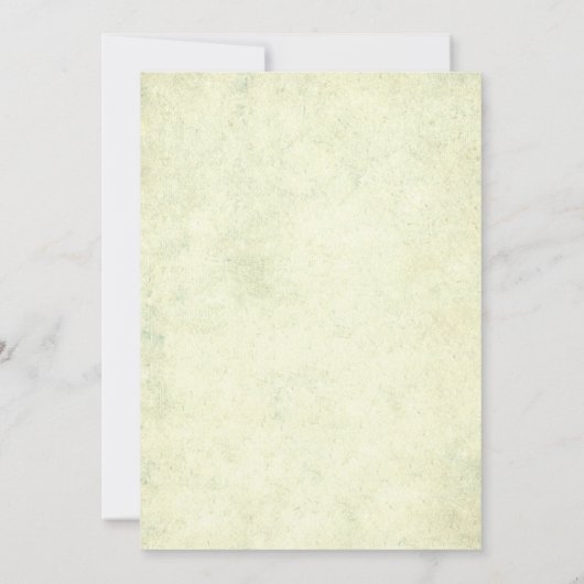 ヴィンテージフローラブライダルシャワー招待状ターコイズ 招待状 (裏面)