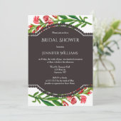 ヴィンテージフローラブライダルシャワー招待状 招待状 (スタンド正面)
