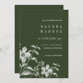 ヴィンテージフローラブライダルシャワー招待 招待状 (正面/裏面)