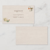 ヴィンテージフローラブライダルシャワー簿 エンクロージャーカード (正面/裏面)