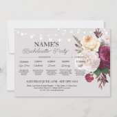 ヴィンテージフローラブライダルシャワー花見学 招待状 (正面)