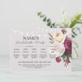 ヴィンテージフローラブライダルシャワー花見学 招待状 (スタンド正面)