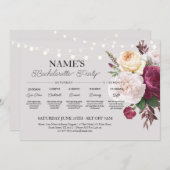 ヴィンテージフローラブライダルシャワー花見学 招待状 (正面/裏面)