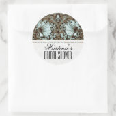 ヴィンテージフローラブライダルシャワー ラウンドシール (バッグ)