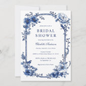 ヴィンテージフローラブライダルシャワー 招待状 (正面)